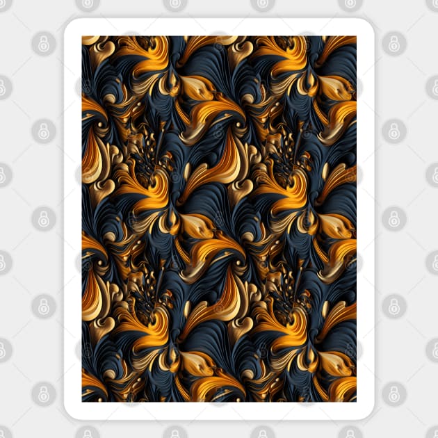 Baroque Design #2 Magnet by MarkColeImaging